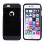 Wholesale iPhone 5S 5 Slim Fit Armor Hybrid Case (Black)